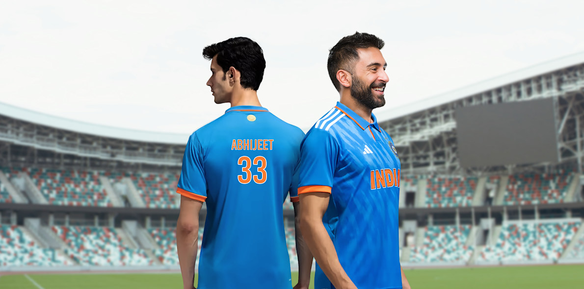 Customised indian shop cricket jerseys